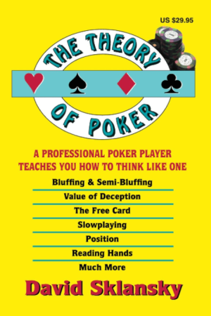 Yellow Poker book that is written for beginners by David Sklansky